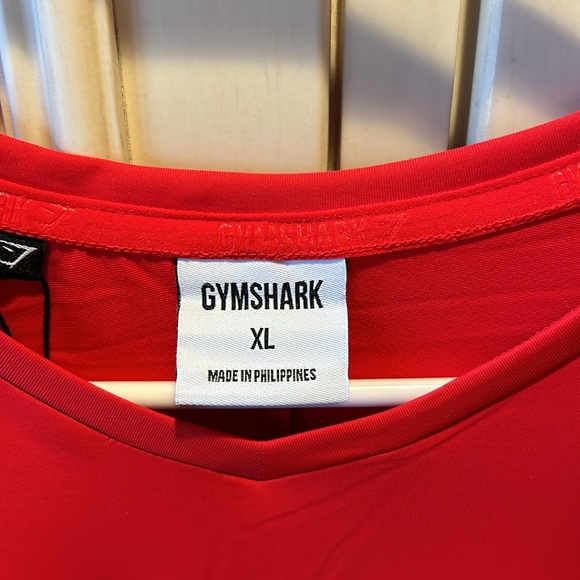 Men’s NWT Red Gymshark Athletic T-shirt Size XL - Picture 2 of 5